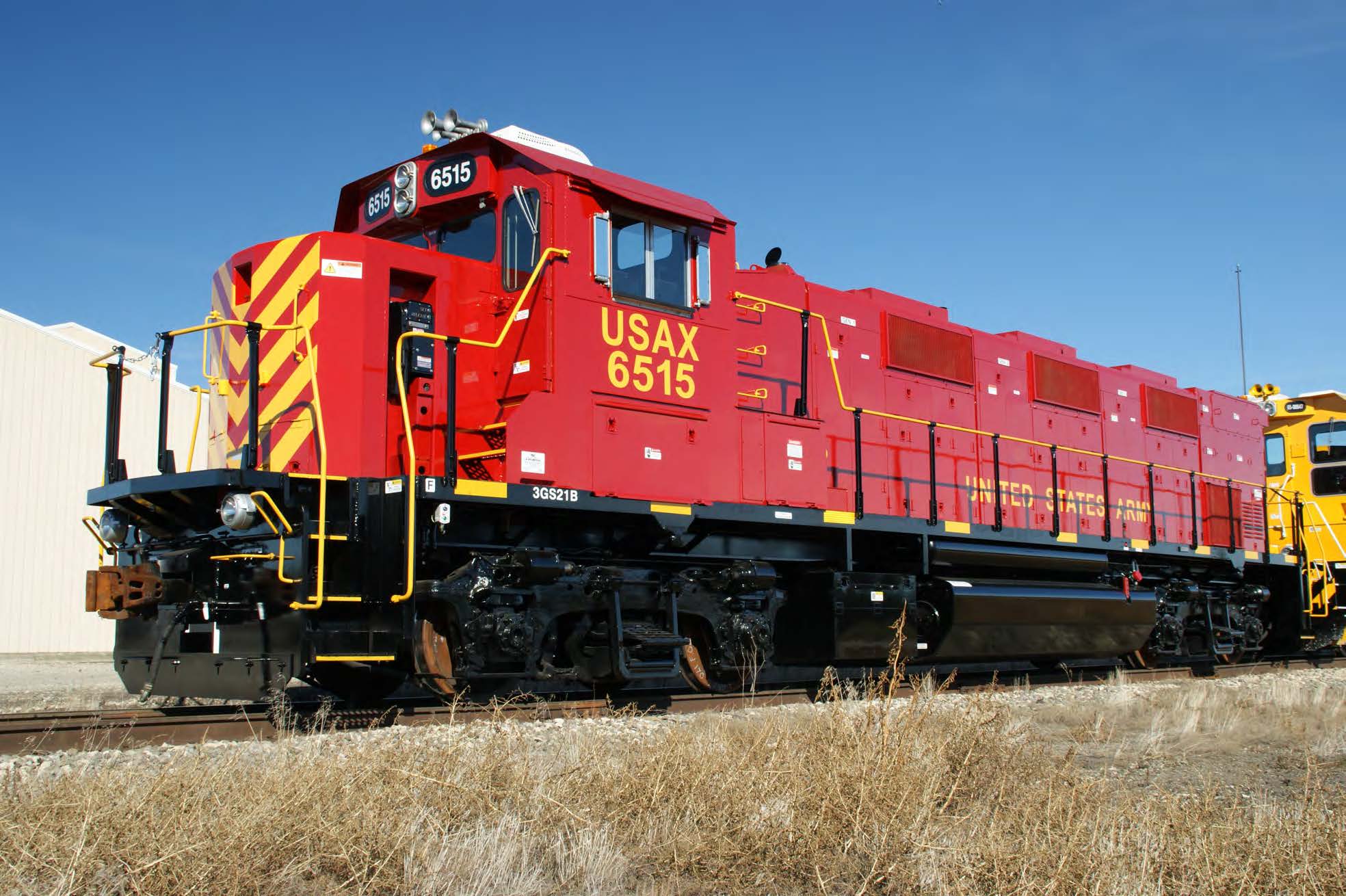 Image of U.S. Army locomotive engine
